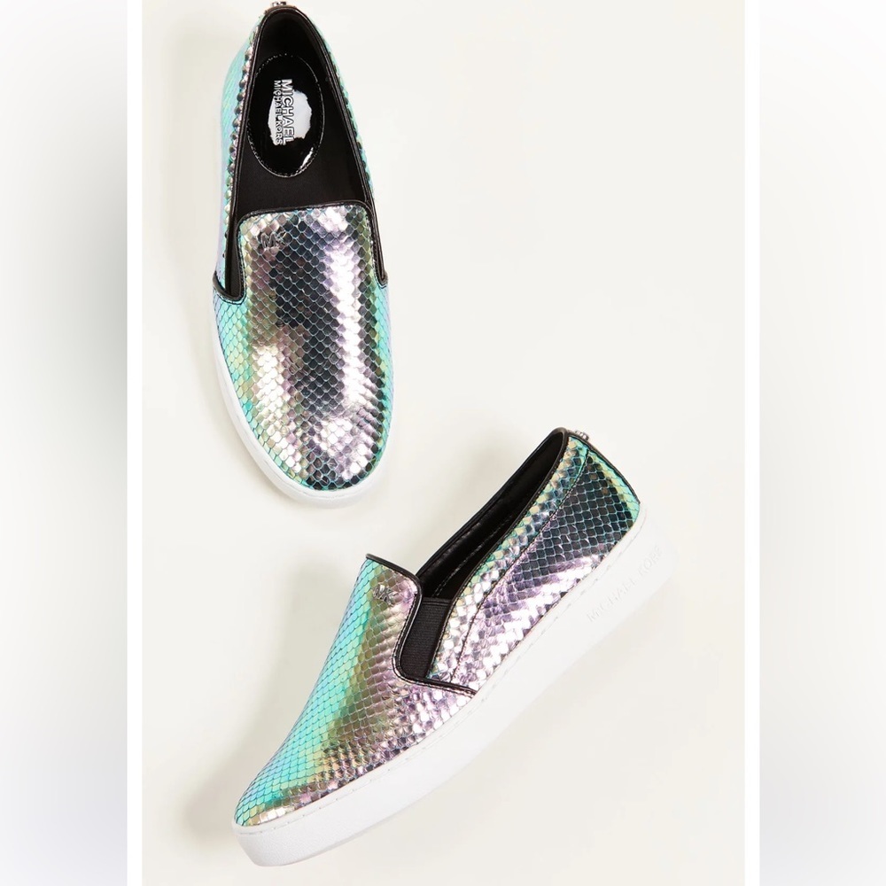 MICHAEL KORS Keaton iridescent sneakers